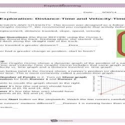 Distance-time and velocity-time graphs gizmo answer key