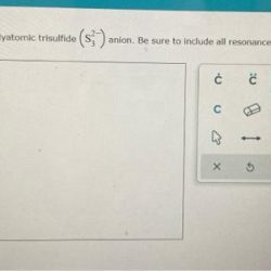 Draw the lewis structure for the polyatomic trisulfide