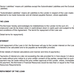 Subordination agreement contract forms ms word pdf