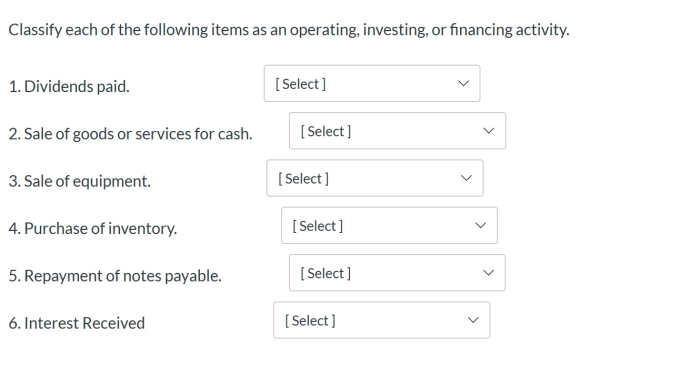 Exercise classify